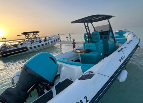 Privates Schnellboot, 4 Stunden zur Insel.